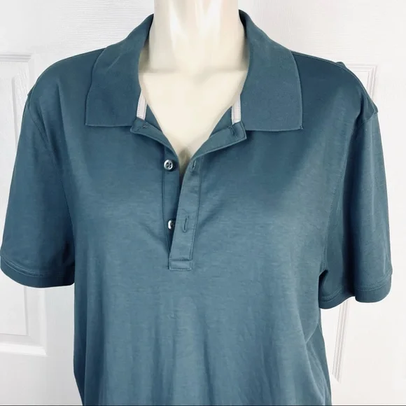 BANANA REPUBLIC polo shirt shirt sleeve casual wear Men’s wear Teal green XL - Picture 9 of 9